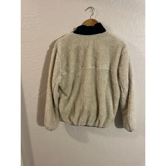 Zyia Active Cream Sherpa Fleece 1/4 zip Pullover Sweater - Picture 14 of 14